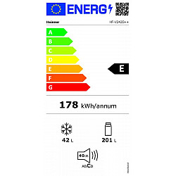 HEINNER kombinovani frižider HF-V242E++ 242l, 56x161, beli