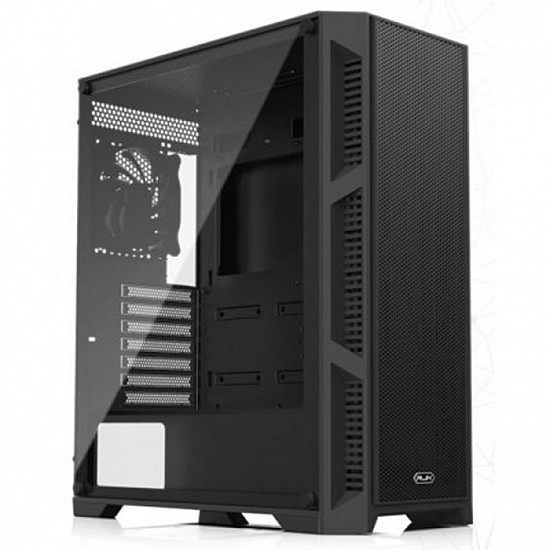 RAIJINTEK kucište ARCADIA III TG Midi Tower, ATX,M-ATX,Mini-ITX, bez napajanja, kaljeno staklo, crna