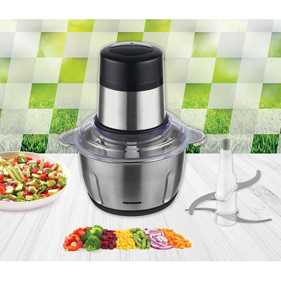 HEINNER seckalica  HMC-D300SS 300W, Inox posuda 2l, 2.brzine, inox