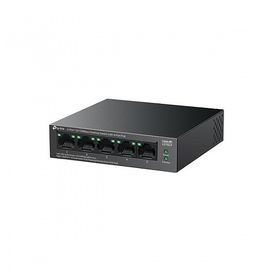 TP-LINK LAN Switch LS105LP 5port 10, 100, 1000Mbps, 4-PoE metalno kućište