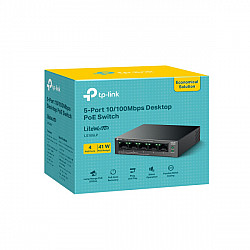 TP-LINK LAN Switch LS105LP 5port 10, 100, 1000Mbps, 4-PoE metalno kućište