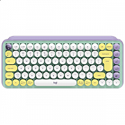 Logitech tastatura Pop Keys Daydream bela, ljubičasta US 920-010736