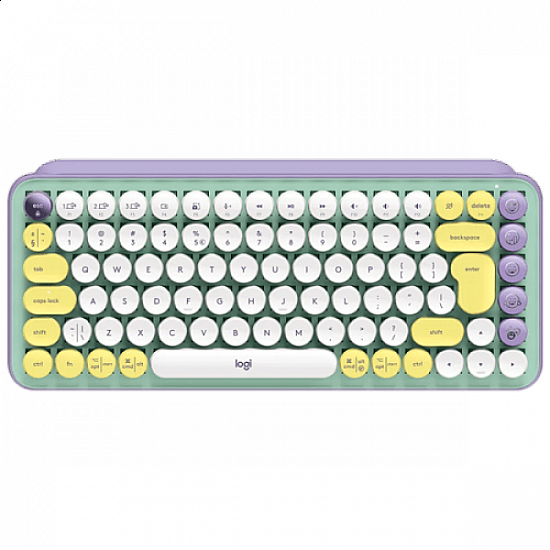 Logitech tastatura Pop Keys Daydream bela, ljubičasta US 920-010736