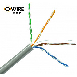 OWIRE LAN UTP kabl Cat5E Solid, CCA, 0,5mm, Sivi, 305m