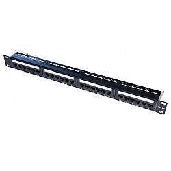 OWIRE patch panel 19" , 1U Cat6, 24 port