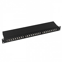 OWIRE patch panel 19" , 1U Cat6A, FTP, 24 port