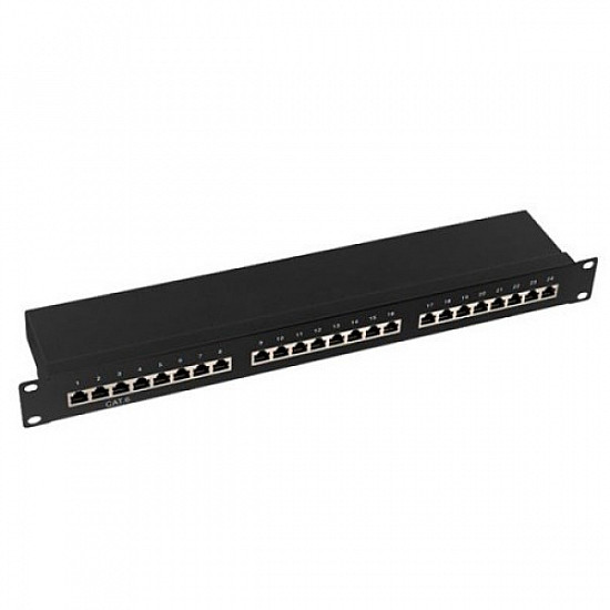 OWIRE patch panel 19" , 1U Cat6A, FTP, 24 port