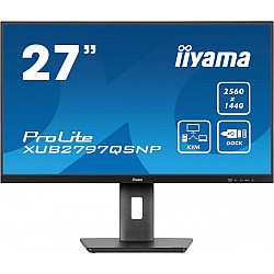 Iiyama monitor 27"  XUB2797QSNP-B1 IPS 2560x1440, 100Hz, 1ms, HDMI, DP, USB, RJ45, zvučnik