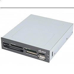 Akasa čitač kartica 3.5"  AK-ICR-07 Internal 6-Port Card Reader - black