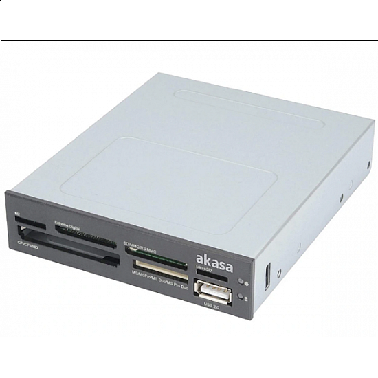 Akasa čitač kartica 3.5"  AK-ICR-07 Internal 6-Port Card Reader - black