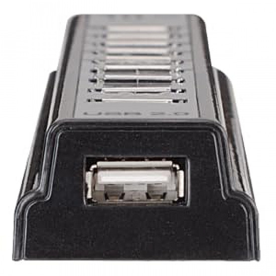 Manhattan USB HUB --> 10x USB 2.0, Bus, AC Powered, 161572