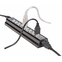 Manhattan USB HUB --> 10x USB 2.0, Bus, AC Powered, 161572