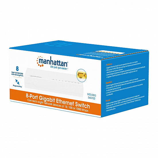 MANHATTAN 8-Port Gigabit Ethernet Switch