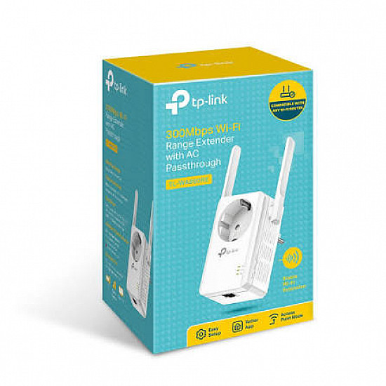 TP LINK TL-WA860RE Wi-Fi Range extender 300Mbps sa AC Passthrough, 1x10, 100M LAN, 2x externa antena