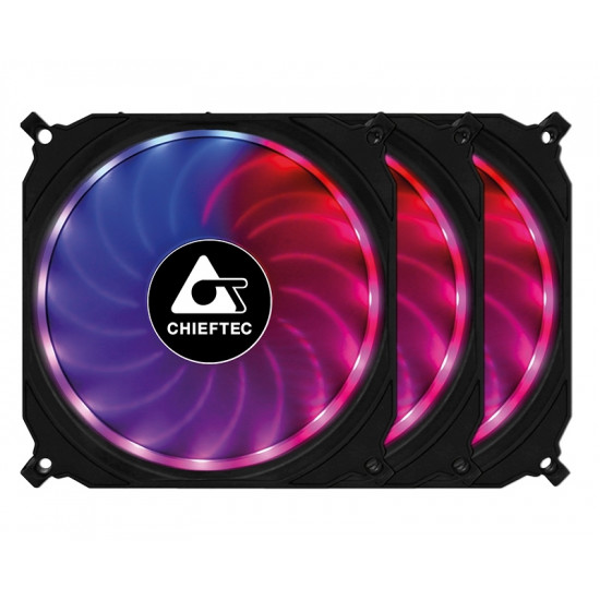 CHIEFTEC Set Ventilatora Tornado RGB CF-3012-RGB 120 x 120 x 25mm (3 komada)