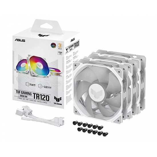 ASUS TUF GAMING TR120 ARGB WHITE EDITION 3IN1 ventilator