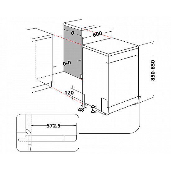 Whirlpool W2F HD624 X mašina za pranje sudova - 60cm Whirlpool W2F HD624 X mašina za pranje sudova - 60cm
