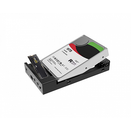 MAIWO Klon Kućište USB 3.2 Gen2 10Gbps HDD, SSD za 3,5", 2,5" HDD i NVMe SSD, K3527N