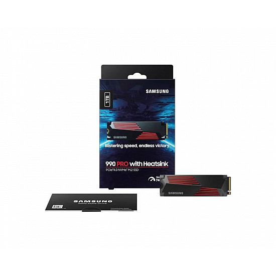 Samsung 1TB M.2 NVMe MZ-V9P1T0CW 990 Pro Series Heatsink SSD