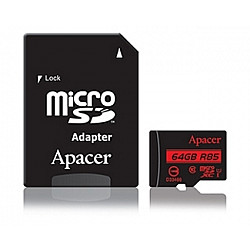 APACER UHS-I U1 MicroSDXC 64GB class 10 + Adapter AP64GMCSX10U5-R