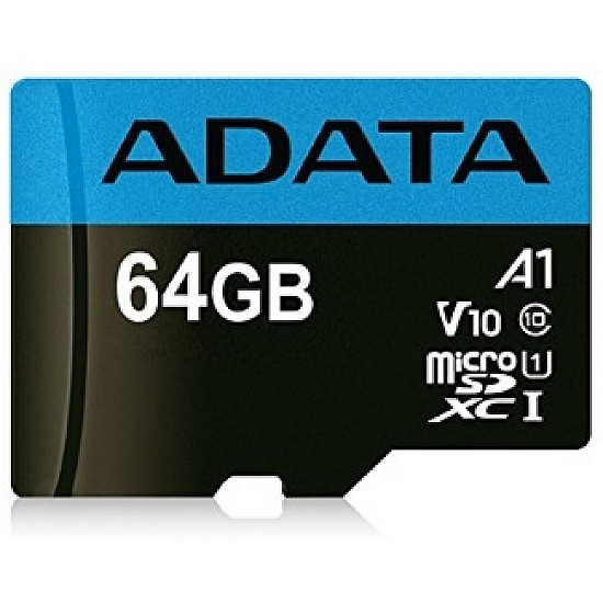 ADATA UHS-I MicroSDXC 64GB class 10 + adapter AUSDX64GUICL10A1-RA1 ADATA UHS-I MicroSDXC 64GB class 10 + adapter AUSDX64GUICL10A1-RA1