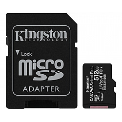 KINGSTON A1 MicroSDXC 512GB 100R class 10 SDCS2, 512GB + adapter