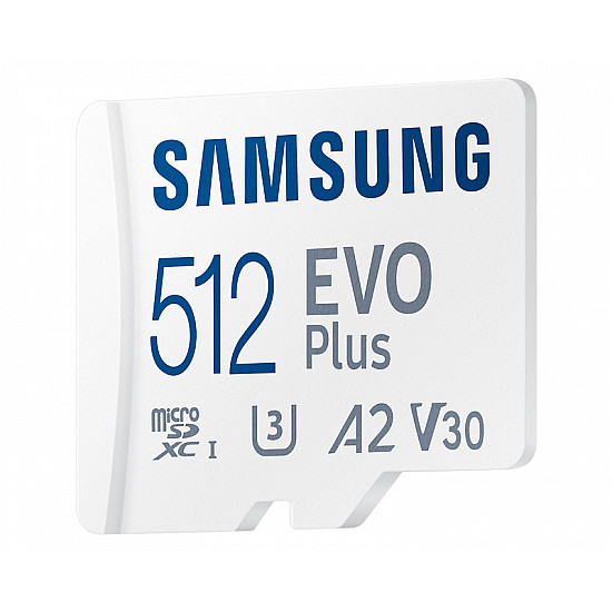 Samsung memorijska kartica EVO PLUS MicroSD 512GB class 10 + Adapter MB-MC512SA