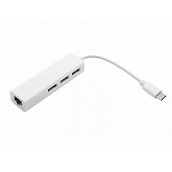 E-GREEN USB 3.1 tip C HUB (3 port USB 2.0 + 1port fast ethernet)