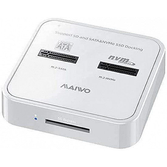 MAIWO Docking station USB 3.1 tip C na 2 x M.2 (SATA & PCIe NvMe) K3016SD