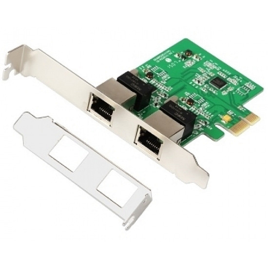E-GREEN PCI-Express kontroler 2-port Gigabit Ethernet E-GREEN PCI-Express kontroler 2-port Gigabit Ethernet