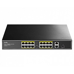 Cudy FS1018PS1 16-Port 10, 100M PoE+ Switch with 1 Combo SFP Port