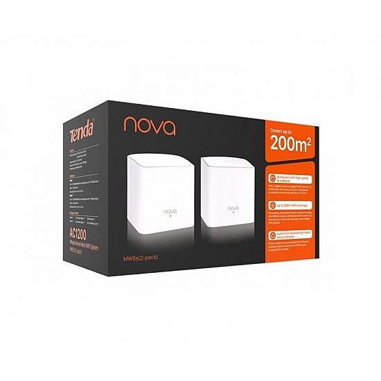 TENDA MW5S(2-PACK) AC1200 Whole Home Mesh WiFi System