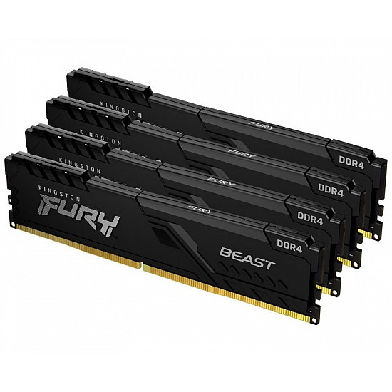 Kingston DIMM DDR4 128GB (4x32GB kit) 3600MHz KF436C18BBK4, 128  Fury Beast Black