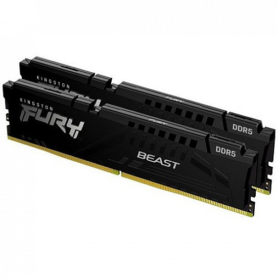 Kingston Memorija DDR5 64GB (2x32GB) 5600MT, s Fury Beast  KF556C40BBK2-64