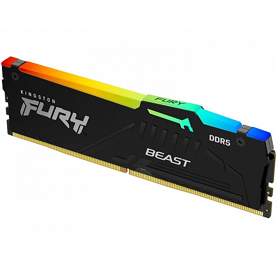 Kingston DIMM DDR5 16GB 5600MT, s KF556C40BBA-16 Fury Beast Black RGB