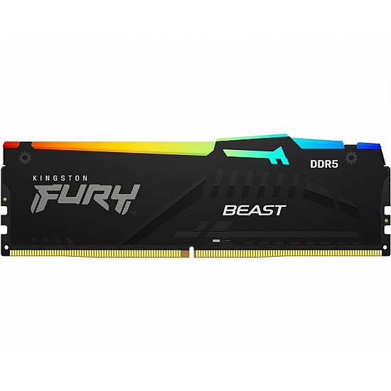 Kingston DIMM DDR5 32GB 5200MT, s KF552C40BBA-32 Fury Beast RGB Black