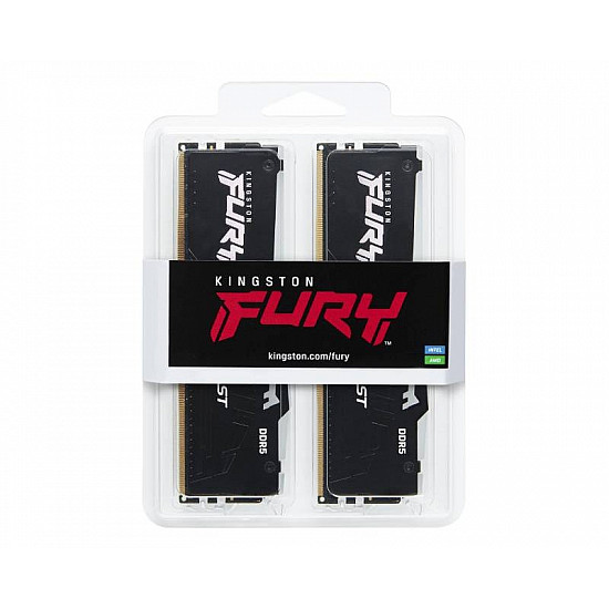 Kingston DIMM DDR5 64GB (2x32GB kit) 5200MT, s KF552C36BBEAK2-64 Fury Beast RGB EXPO