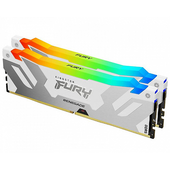 Kingston DIMM DDR5 32GB (2x16GB kit) 6800MT, s KF568C36RWAK2-32 FURY Renegade RGB White