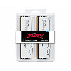 Kingston DIMM DDR5 64GB (2x32GB kit) 5600MT, s KF556C36BWEAK2-64 Fury Beast RGB White Expo