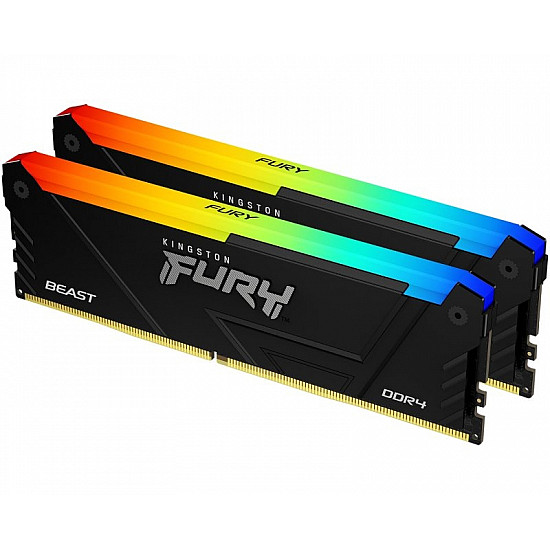 Kingston DIMM DDR4 64GB (2x32GB kit) 3200MT, s KF432C16BB2AK2, 64  Fury Beast RGB