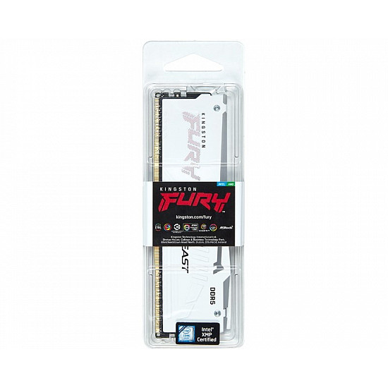 Kingston DIMM DDR5 32GB 5200MT, s KF552C40BWA-32 Fury Beast RGB White XMP