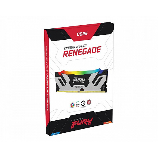 Kingston DIMM DDR5 64GB (2x32GB kit) 6400MT, s KF564C32RSAK2-64 FURY Renegade RGB