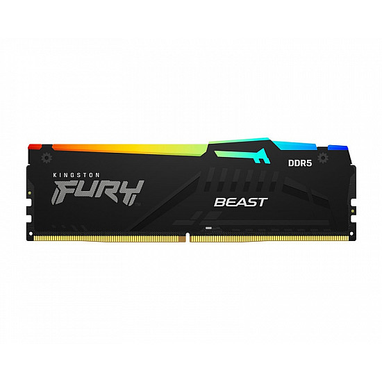 Kingston DIMM DDR5 16GB 6400MT, s KF564C32BBEA-16 FURY Beast Black RGB EXPO