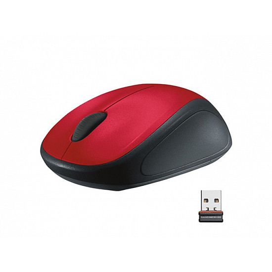 LOGITECH M235 Optical Wireless miš Retail crveni