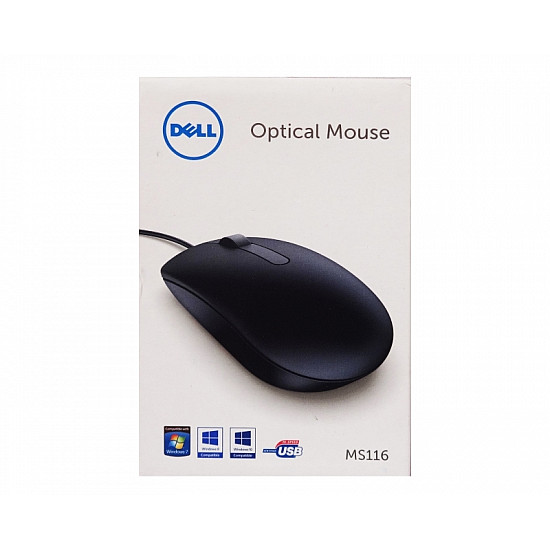 Dell MS116 USB Optical crni retail box miš