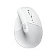 Logitech Lift Vertical Ergonomic Wireless miš beli