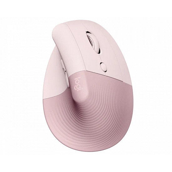 Logitech Lift Vertical Ergonomic Wireless ROSE miš
