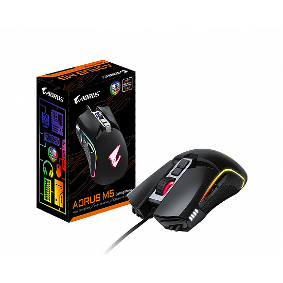 GIGABYTE AORUS M5 Optical Gaming crni miš GIGABYTE AORUS M5 Optical Gaming crni miš