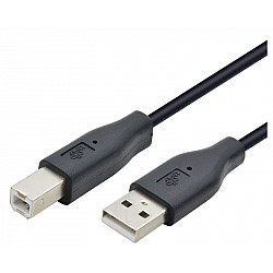 FAST ASIA Kabl USB A - USB B M, M 1.8m crni