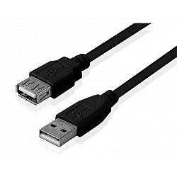 FAST ASIA Kabl USB A - USB A M, F (produžni) 5m crni